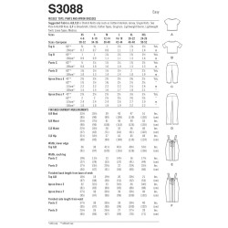Forklædekjole bukser og bluse  Simplicity snitmønster S3088