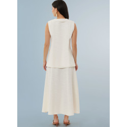 Lang figursyet vest bukser og nederdel Simplicity snitmønster S3108