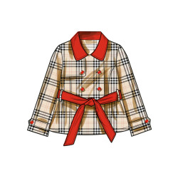 Trench Coat til piger Simplicity snitmønster S3114
