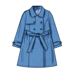 Trench Coat til piger Simplicity snitmønster S3114