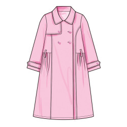 Trench Coat til piger Simplicity snitmønster S3114
