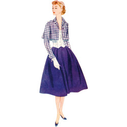 1950ér vintage nederdel top og kort jakke Simplicity snitmønster S3116