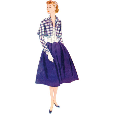 1950ér vintage nederdel top og kort jakke Simplicity snitmønster S3116