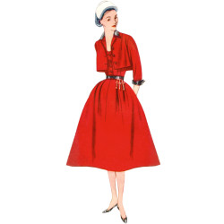 1950ér vintage nederdel top og kort jakke Simplicity snitmønster S3116