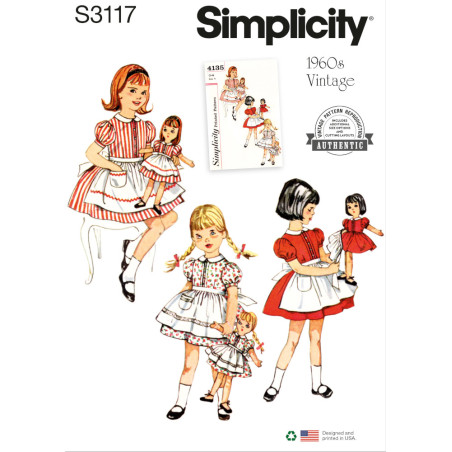 Vintage 1960érne Simplicity snitmønster S3117