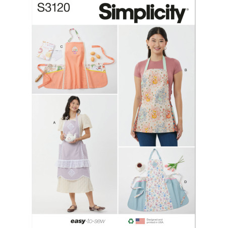 Forklæde Simplicity snitmønster S3120