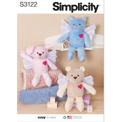 Tøjdyr med vinger Simplicity snitmønster S3122