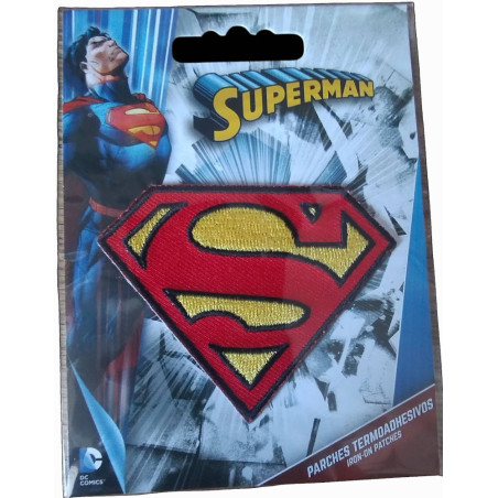 Superman logo strygemærke 7 x 5,5 cm