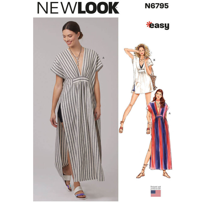New Look N6795 – Kaftan i to længder (S-XXL)