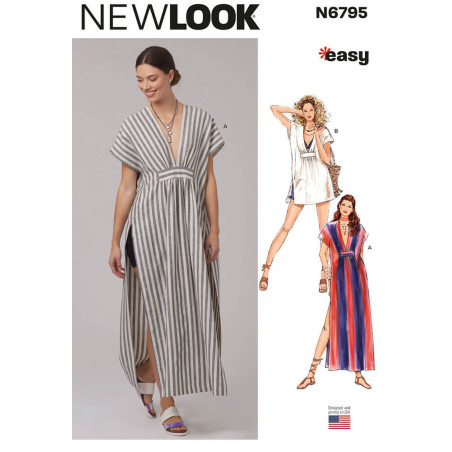 New Look N6795 – Kaftan i to længder (S-XXL)