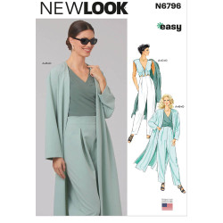 New Look N6796 – Jakke, toppe og bukser (Str. 34-44)