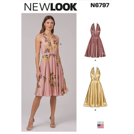 New Look N6797 – Kjole i to længder (Str. 34-44)