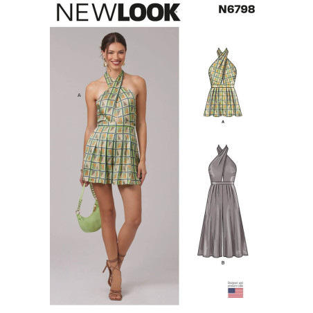 New Look N6798 – Romper og buksedragt (Str. 32-42)