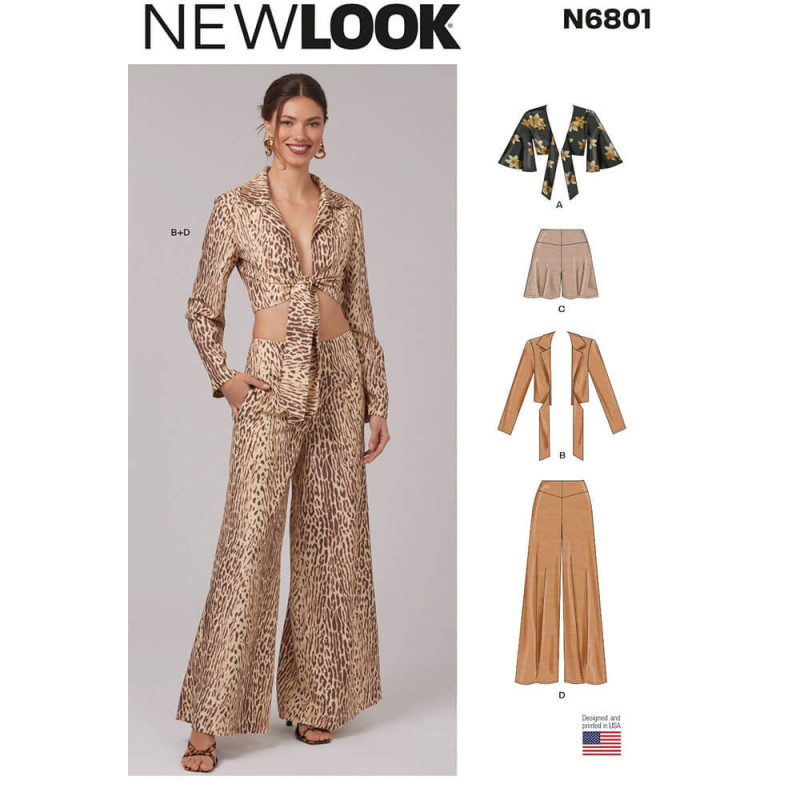 New Look N6801 – Toppe, shorts og bukser (Str. 32-42)