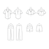 New Look N6802 symønster – Skjorte, bukser og shorts Str. 34-46