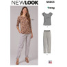 New Look N6803 symønster – Strikkede toppe og bukser Str. 34-44