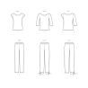 New Look N6803 symønster – Strikkede toppe og bukser Str. 34-44
