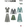 New Look N6804 symønster – Strikkede toppe og nederdele Str. S-XL