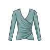 New Look N6804 symønster – Strikkede toppe og nederdele Str. S-XL