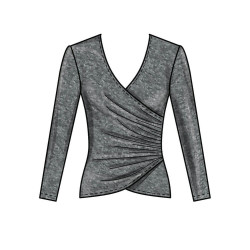 New Look N6804 symønster – Strikkede toppe og nederdele Str. S-XL
