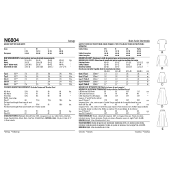 New Look N6804 symønster – Strikkede toppe og nederdele Str. S-XL
