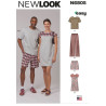 New Look N6805 symønster – Unisex nattøj Str. SX-XL
