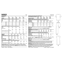 New Look N6805 symønster – Unisex nattøj Str. SX-XL