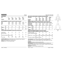 New Look N6806 symønster – Unisex hættetrøjer Str. S-XXL