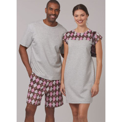 New Look N6805 symønster – Unisex nattøj Str. SX-XL