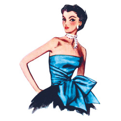 1950ér vintage Halterneck Top symønster