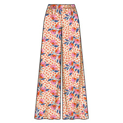 Top lange bukser og shorts pigetøj symønster S3149