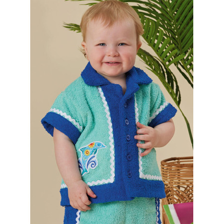 Babytøj skjorte og shorts symønster S3145