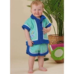 Babytøj skjorte og shorts symønster S3145