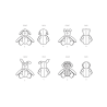 Siddende bamse Simplicity snitmønster S3157 os