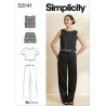 Bluse top og lange bukser Simplicity snitmønster S3141
