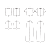 Bluse top og lange bukser Simplicity snitmønster S3141