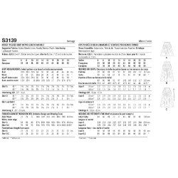 Nederdel med læg Simplicity snitmønster S3139