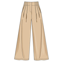 Shorts og  lange bukser med læg Simplicity snitmønster S3137