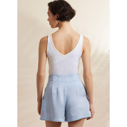 Shorts og  lange bukser med læg Simplicity snitmønster S3137