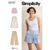 Shorts og  lange bukser med læg Simplicity snitmønster S3137