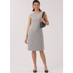 New Look N6809 – kjole med foer og lynlås i ryggen