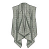 Modelbillede af New Look N6817, afslappet vest elegant drapering.