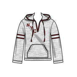 Modelbillede af New Look N6818, trøje i strik med afslappet pasform, unisex.