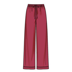 Modelbillede af New Look N6818, bukser i strik med afslappet pasform, unisex.