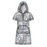 Modelbillede af New Look N6818, hættetrøje  med løs pasform, unisex.