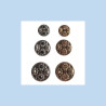 Metal look nylon knap – 2 huller