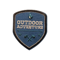 Outdoor Adventure selvklæbende strygemærke til tøj – broderet lap