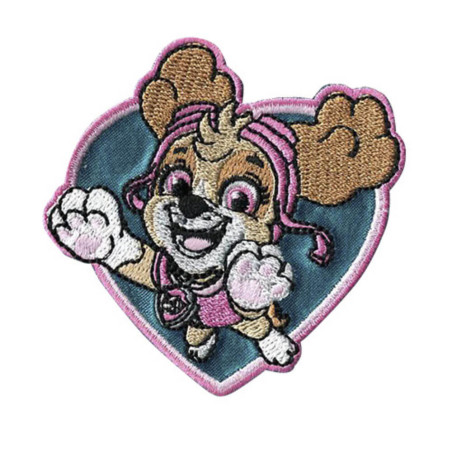 Skye Paw Patrol strygemærke 7x7 cm