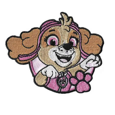 Broderet strygemærke Skye