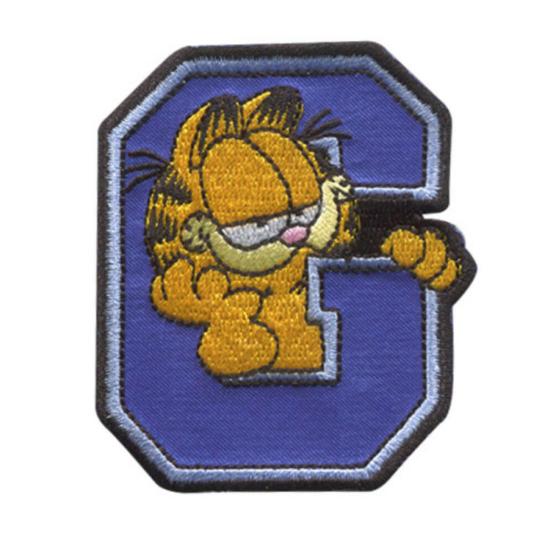 Garfield strygemærke 7x6 cm Broderet Garfield mærke Garfield mærke til tøj